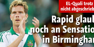 Rapid glaubt an Sensation gegen Villa