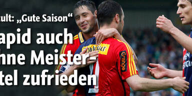 Rapid auch ohne Meistertitel zufrieden