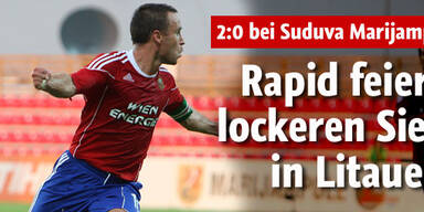 Lockerer Auswärtssieg von Rapid