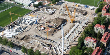 Was wurde unter Allianz-Stadion vergraben?