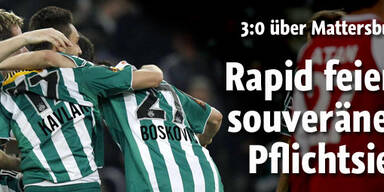 Souveräner Rapid-Sieg im 'Bruderduell'