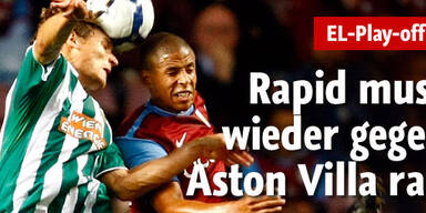 Rapid muss wieder gegen Aston Villa ran