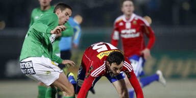 0:1 - Rapid stolpert über Mattersburg