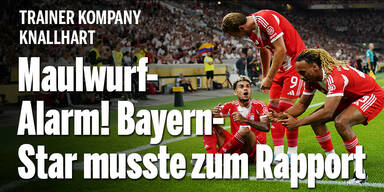 Maulwurf-Alarm! Bayern-Star musste zum Rapport
