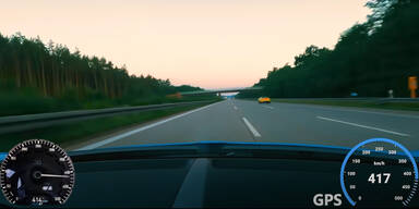 Milliard&auml;r rast mit 417 km/h &uuml;ber deutsche Autobahn
