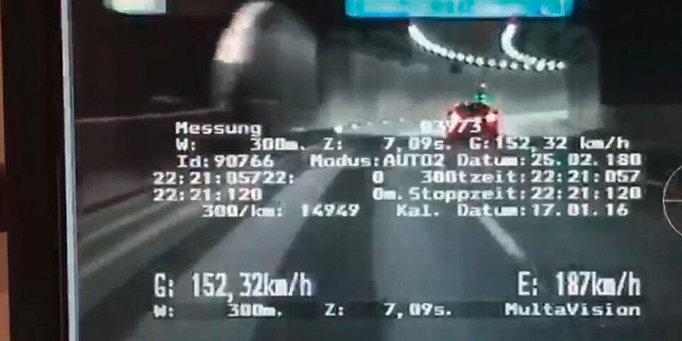 Irrer 191-km/h-Raser wieder erwischt