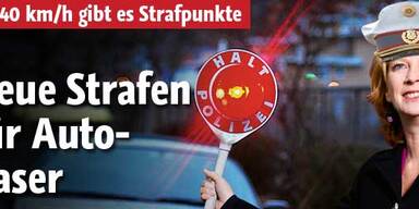 Neue Strafen für Auto-Raser