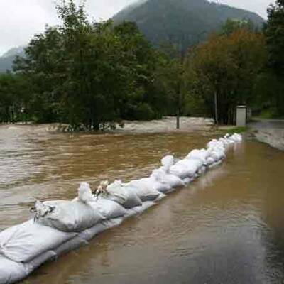 Hochwasser in Ransing bei Mariazell