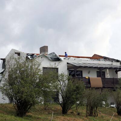 Schwere Gewitter über Österreich 