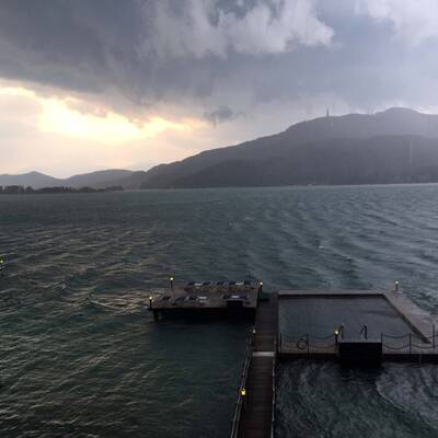 Schwere Gewitter über Österreich 