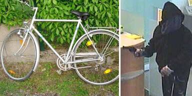 Bankräuber radelt Polizei davon