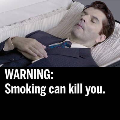 Schock-Fotos gegen das Rauchen