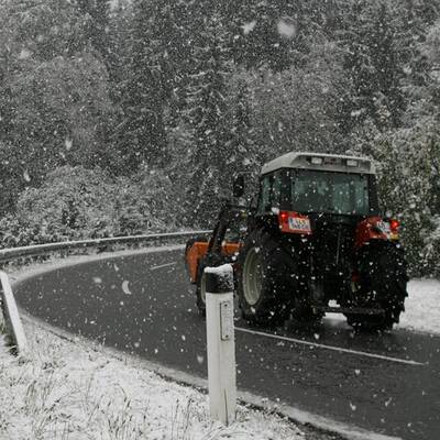 So winterlich ist es bei Velden