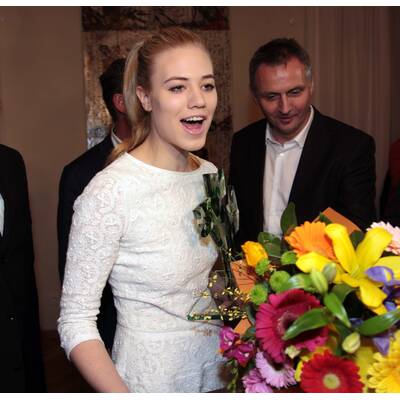 Larissas Empfang im Rathaus