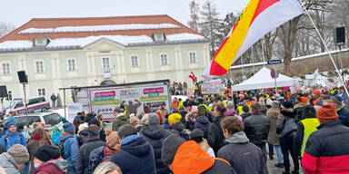 Omikron-Verdachtsfall bei Anti-Corona-Demo