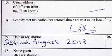 Royal Baby ins Geburtenregister eingetragen