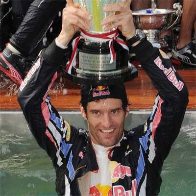 F1-Bullen feierten im Pool