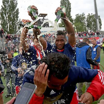 So feierten Bullen den Meistertitel