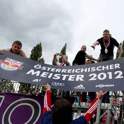 So feierten Bullen den Meistertitel