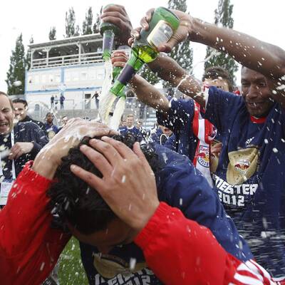 So feierten Bullen den Meistertitel