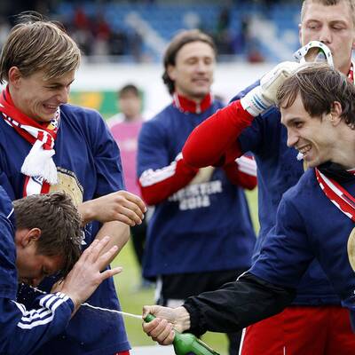 So feierten Bullen den Meistertitel