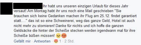 So ärgern sich Urlauber über Pleite