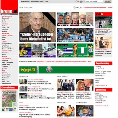 Dichands Tod in den Medien