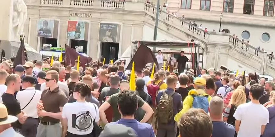 Rechtsextremen-Demo in Wien