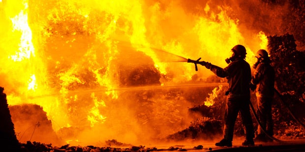 Großbrand Recyclingfirma