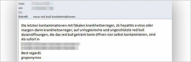 Arbeitsloser ist Red-Bull-Erpresser