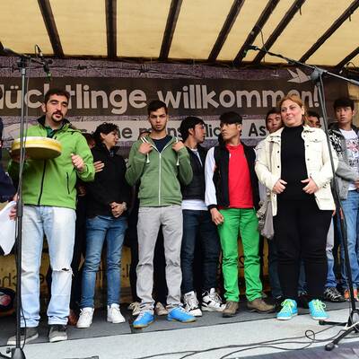 Großdemo für Flüchtlinge in Wien 