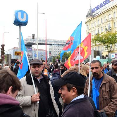 Großdemo für Flüchtlinge in Wien 