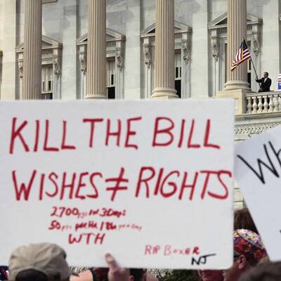 Proteste gegen Gesundheitsreform