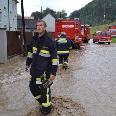 Hochwasser in Brixen im Thale 