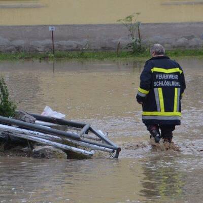 Hochwasser in Brixen im Thale 