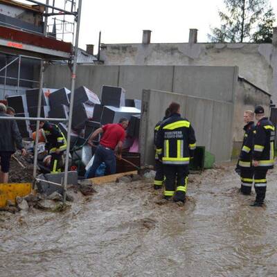 Hochwasser in Brixen im Thale 