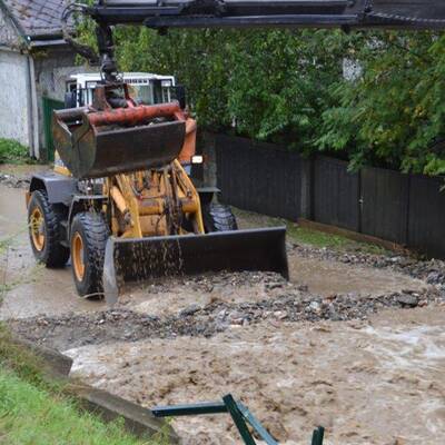 Hochwasser in Brixen im Thale 
