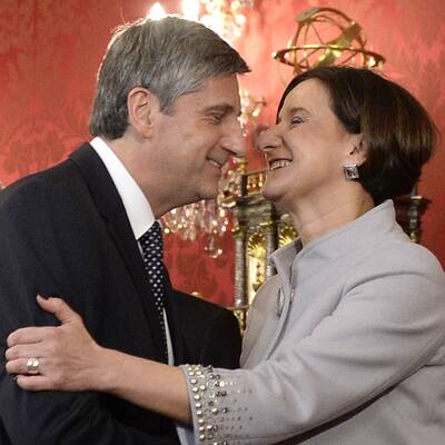 Unterzeichnung des Regierungsprogramms