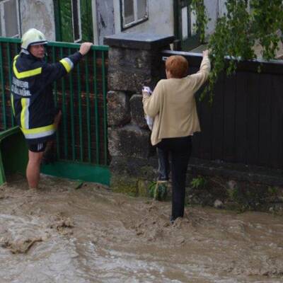 Hochwasser in Brixen im Thale 