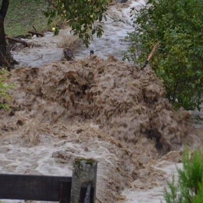Hochwasser in Brixen im Thale 