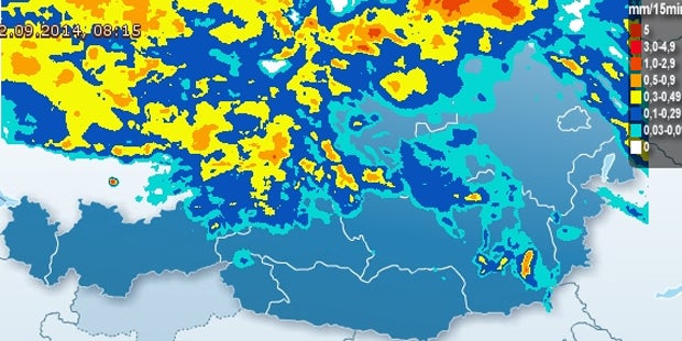 Unwetter-Warnung für das Wochenende