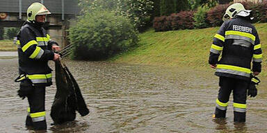 Starkregen setzt Braunau unter Wasser