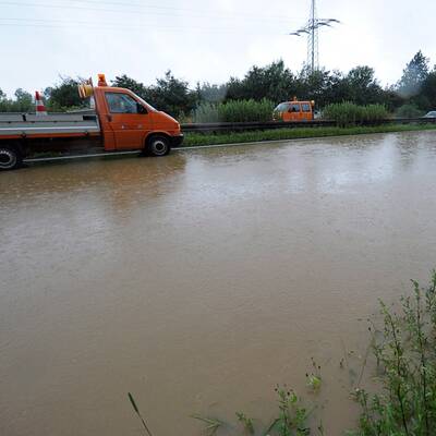Besonders heftig fiel der Niederschlag in Bayern aus