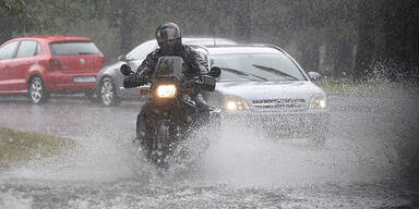 Heftiger Regen in weiten Teilen &Ouml;sterreichs