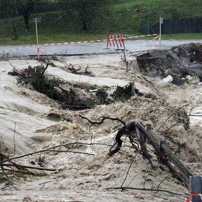 Starkregen überflutet Teile Österreichs