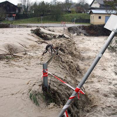 Starkregen überflutet Teile Österreichs