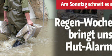 Regen-Woche bringt Flut-Alarm