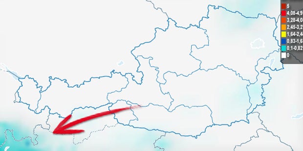 Extreme Regenfront kommt am Sonntag