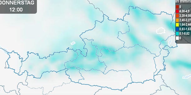 Heute 24 Stunden Dauerregen