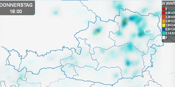 Gewitter gehen am Nachmittag nieder